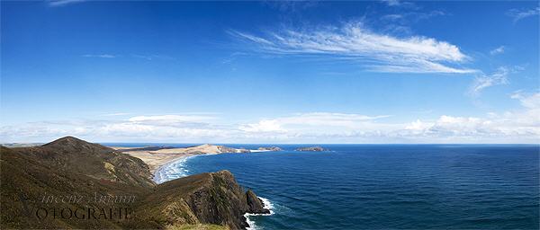 Panorama Cape Reinga in Neuseeland