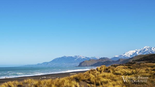 Landschaftsbild Neuseelands Ostküste